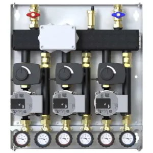 ZESTAW HYDRAULICZNY DEFRO DCM 20 3-OBIEGI (3 GR. Z ZAWOREM MIESZAJĄCYM I SIŁOWNIKIEM), POMPY WILO PARA 15/6 DCM-WP-08