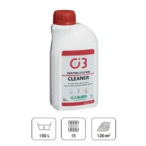 CALEFFI C3 CLEANER DO INSTALACJI C.O. 500ML (150 litrów wody instalacyjnej, około 15 grzejników lub 120m2 podłogówki) 570911