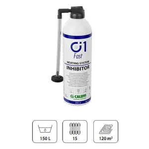 CALEFFI C1 FAST INHIBITOR KOROZJI 400ML SPRAY (150 litrów wody instalacyjnej, około 15 grzejników lub 120m2 podłogówki) 570916