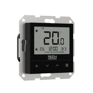 TECH PRZEWODOWY REGULATOR POKOJOWY DWUSTANOWY DORAMKOWY CZARNY F-4Z V1