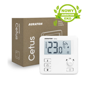 AURATON REGULATOR POKOJOWY DOBOWY PRZEWODOWY CETUS