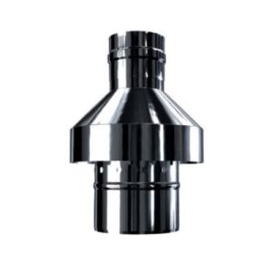 DEFRO CZERPNIA POWIETRZA KONCENTRYCZNA STALOWA PIONOWA Ø 60/100 MM DFSMCV60100