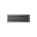 KRATKI KRATKA KOMINKOWA PROSTOKĄTNA CZARNO-SREBRNA Z ŻALUZJĄ 170X490 MM
