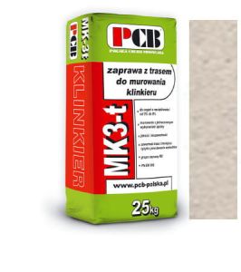 PCB ZAPRAWA MURARSKA Z TRASEM DO KLINKIERU MK-3t 25KG STARA BIEL