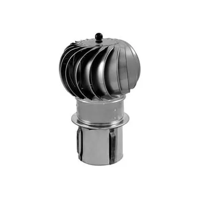 TURBOWENT PODSTAWA WCISKANA NIEOTWIERANA TURBINA ALUMINIOWA MALOWANA DOLOT BL. MALOWANA PROSZKOWO CZEKOLADOWY BRĄZ FI 350