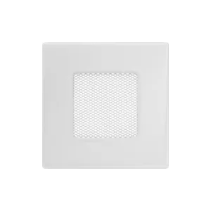 KRATKI KRATKA KOMINKOWA PROSTOKĄTNA BIAŁA 110X110 MM