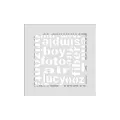KRATKI KRATKA KOMINKOWA ABC BIAŁA 170X170 MM
