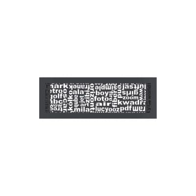 KRATKI KRATKA KOMINKOWA ABC GRAFITOWA 170X490 MM