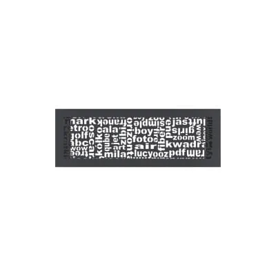 KRATKI KRATKA KOMINKOWA ABC GRAFITOWA 170X490 MM
