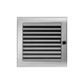 KRATKI KRATKA KOMINKOWA PROSTOKĄTNA NIKLOWANA Z ŻALUZJĄ 220X220 MM