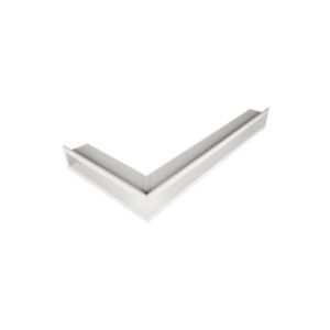 KRATKA KOMINKOWA OTWARTA NAROŻNA LEWA BIAŁA 80x40X6CM FIRMY PARKANEX