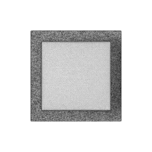 KRATKI KRATKA KOMINKOWA PROSTOKĄTNA CZARNO-SREBRNA 220X220 MM