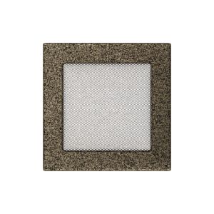 KRATKI KRATKA KOMINKOWA PROSTOKĄTNA CZARNO-ZŁOTA 170X170 MM