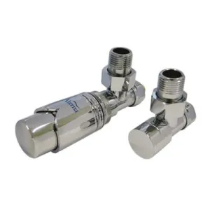 ALTERNA ZESTAW ZAWORÓW GRZEJNIKOWYCH Z TERMOSTATEM CHROM PEX GW M 22X1,5-16X2