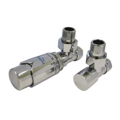 ALTERNA ZESTAW ZAWORÓW GRZEJNIKOWYCH Z TERMOSTATEM CHROM PEX GW M 22X1,5-16X2