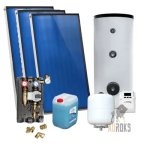 SUNEX PAKIET INSTALACJI SOLARNEJ 3 x KOLEKTOR AMX 2.0 + ZASOBNIK 300L 