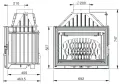 WKŁAD KOMINKOWY UNIFLAM 700 LUX ECO Z SZYBREM, DOPROWADZENIE POWIETRZA O MOCY NOMINALNEJ 12 KW REF.907-695-DP