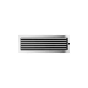 KRATKI KRATKA KOMINKOWA PROSTOKĄTNA NIKLOWANA Z ŻALUZJĄ 170X490 MM