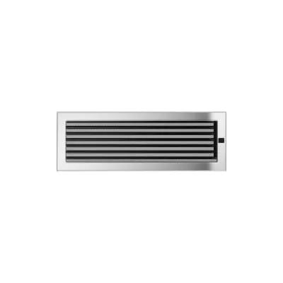 KRATKI KRATKA KOMINKOWA PROSTOKĄTNA NIKLOWANA Z ŻALUZJĄ 170X490 MM