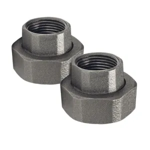ZAWIERCIE ŚRUBUNEK CZARNY 1" X 6/4" DO POMP DN 25 (KOMPLET 2 X NAKRĘTKA, 2 X NYPEL)