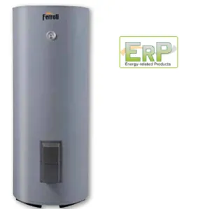 FERROLI ECOUNIT F 300-1 ZASOBNIK C.W.U. Z DUŻĄ WĘŻOWNICĄ SPIRALNĄ 2,57 M2 DO POMP CIEPŁA 300 L  GRL6310A