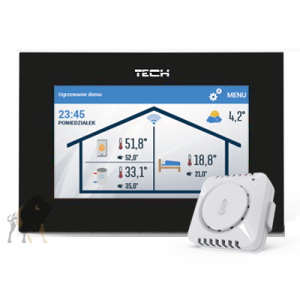 TECH STEROWNIK POKOJOWY PRZEWODOWY ST-2801 WIFI CZARNY OPENTHERM + C-MINI