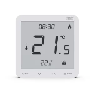 TECH BIAŁY PRZEWODOWY REGULATOR POKOJOWY R-12S DEDYKOWANY DO SERII X