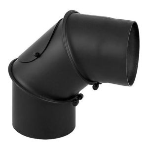 DARCO KOLANO CZARNE NASTAWNE Z REWIZJĄ 90 STOPNI FI 200 KNSR200/90-CZ2