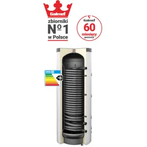 GALMET BUFOR 400 L DO POMP CIEPŁA Z DUŻĄ WĘŻOWNICĄ SPIRALNĄ 6 M2  - POLIURETAN 71-404100