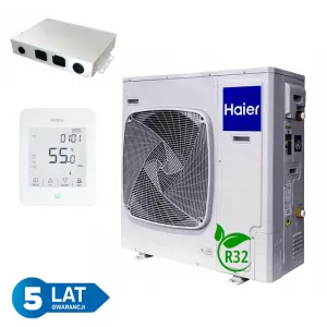 HAIER 1FZ POMPA CIEPŁA 5 KW DO C.O/C.W.U/CHŁODZENIA AU052FYCRB(HW) (komplet monoblok + sterownik + moduł C.W.U) - AUTORYZOWANY DYSTRYBUTOR !!!