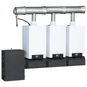 VIESSMANN KASKADA 3X VITODENS 200-W O ŁĄCZNEJ MOCY 297 KW Z RAMĄ MONTAŻOWĄ ŚCIENNĄ B2HAI58