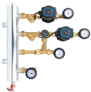 AFRISO BPS 906 ZESTAW MIESZAJĄCY ZE SPRZĘGŁEM HYDRAULICZNYM CZŁON BEZ MIESZANIA I Z ZAWOREM OBROTOWYM ARV PROCLICK, POMPY AFRISO APH160 - 90 906 20