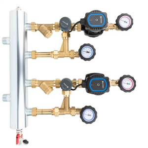 AFRISO BPS 966 ZESTAW MIESZAJĄCY ZE SPRZĘGŁEM HYDRAULICZNYM DWA CZŁONY Z ZAWOREM OBROTOWYM ARV PROCLICK, POMPY AFRISO APH160 - 90 966 20