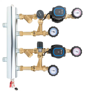 AFRISO BPS 961 ZESTAW MIESZAJĄCY ZE SPRZĘGŁEM HYDRAULICZNYM CZŁON Z ZAWOREM OBROTOWYM ARV I ZAWOREM MIESZAJĄCYM ATM, POMPY AFRISO APH160 - 90 961 20