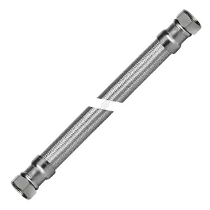 VERO TERA (DN25) WĄŻ STALOWY W OPLOCIE NIERDZEWNYM NAKRĘTNO -  NAKRĘTNY (GWxGW) 1" X 1" 100 CM T100NN
