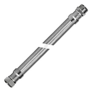 VERO TERA (DN25) WĄŻ STALOWY W OPLOCIE NIERDZEWNYM NAKRĘTNO -  WKRĘTNY (GWxGZ) 1" X 1" 60 CM T60NW