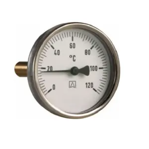 AFRISO BiTh 63 TERMOMETR BIMETALICZNY 0-120 C 63 801 (fi 63mm; dł. 40mm; G1/2", kl. 2) 
