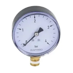 AFRISO RF63 MANOMETR RADIALNY 0-4 BAR  63 512 (fi 63mm; G1/4"; kl. 2,5) 