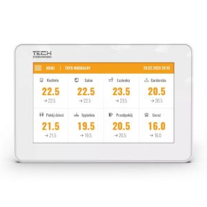 TECH M-8N BEZPRZEWODOWY PANEL KONTROLNY DO LISTWY L-8E BIAŁY 230 V (MONTAŻ PODTYNKOWY)