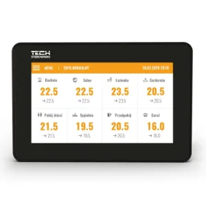 TECH M-8N BEZPRZEWODOWY PANEL KONTROLNY DO LISTWY L-8E CZARNY 230 V (MONTAŻ PODTYNKOWY)