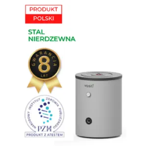 VASTI 100 L NIERDZEWNY ZASOBNIK C.W.U. Z 1 WĘŻOWNICĄ (VS-P-WYM-100-1W-B)