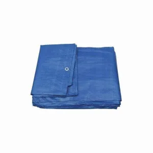 PLANDEKA 3x5m NIEBIESKA WZMACNIANA 75G/M2 OCHRONNA