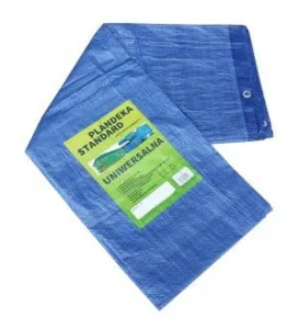 PLANDEKA 6x8m NIEBIESKA WZMACNIANA 75G/M2 OCHRONNA