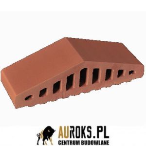 KSZTAŁTKA OGRODZENIOWA KLINKIEROWA KOLOR RUBINOWA CZERWIEŃ KO 310/250x100x78 MM ZAOKRĄGLONA KLINKIER PRZYSUCHA