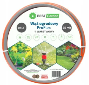 WĄŻ OGRODOWY 1/2” 25m PRO FLEX BEST GARDEN