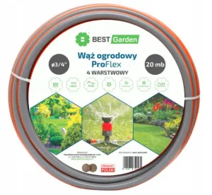 WĄŻ OGRODOWY 3/4” 20m PRO FLEX BEST GARDEN