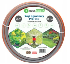 WĄŻ OGRODOWY 3/4” 50m PRO FLEX BEST GARDEN