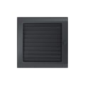 KRATKI KRATKA KOMINKOWA PROSTOKĄTNA GRAFITOWA Z ŻALUZJĄ 220X220 MM