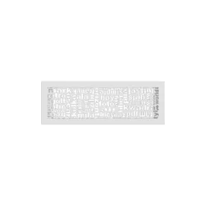 KRATKI KRATKA KOMINKOWA ABC BIAŁA 170X490 MM