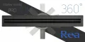 REA ODPŁYW LINIOWY NEO SLIM PRO (SYFON) 600MM CZARNY REA-G8900